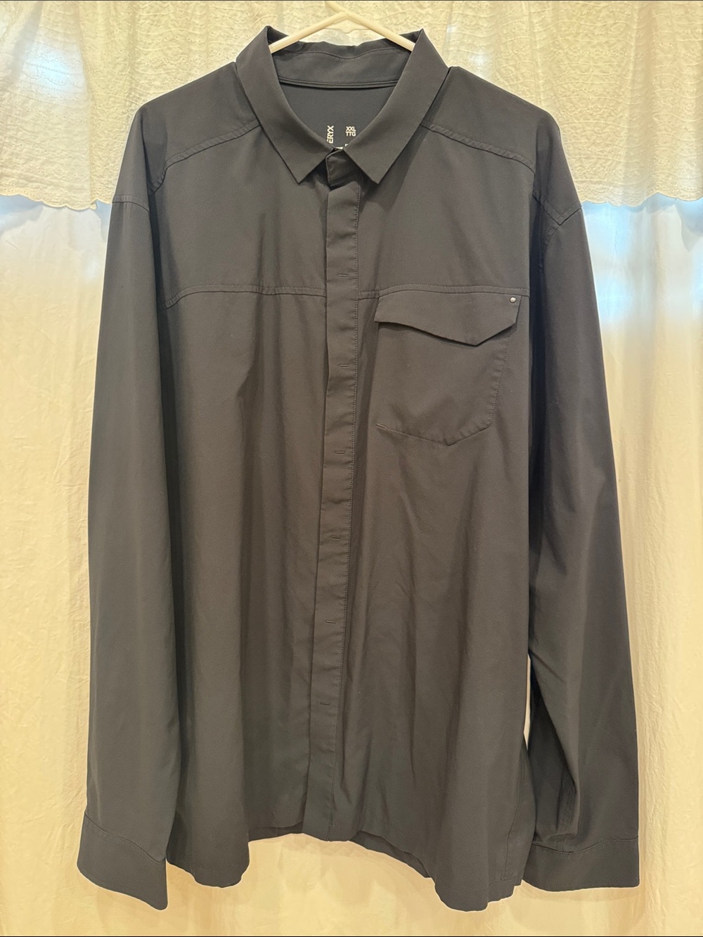 Arc'teryx Men's Black Long-Sleeve Button Shirt